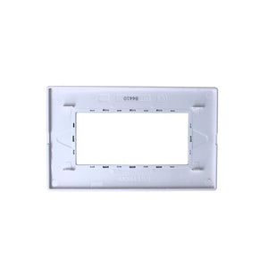 Placca In Vetro Serie Solar 4P Colore Bianco Compatibile Con Bticino Matix