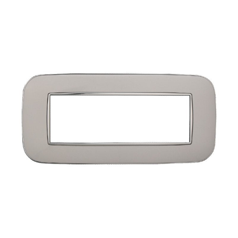 ETTROIT Placca Orbis Serie Moon 6P Colore Bianco Compatibile Con Bticino Axolute