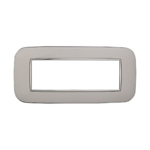 ETTROIT Placca Orbis Serie Moon 6P Colore Bianco Compatibile Con Bticino Axolute