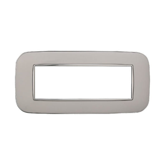 ETTROIT Placca Orbis Serie Moon 6P Colore Bianco Compatibile Con Bticino Axolute