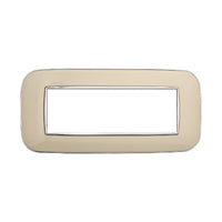 ETTROIT Placca Orbis Serie Moon 6P Colore Sabbia Compatibile Con Bticino Axolute