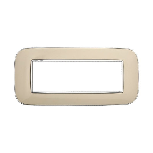 ETTROIT Placca Orbis Serie Moon 6P Colore Sabbia Compatibile Con Bticino Axolute