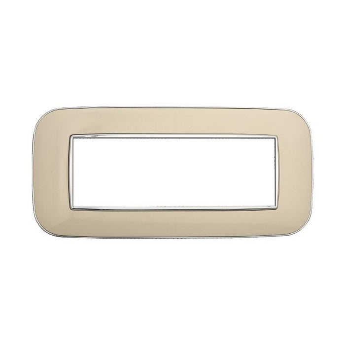 ETTROIT Placca Orbis Serie Moon 6P Colore Sabbia Compatibile Con Bticino Axolute