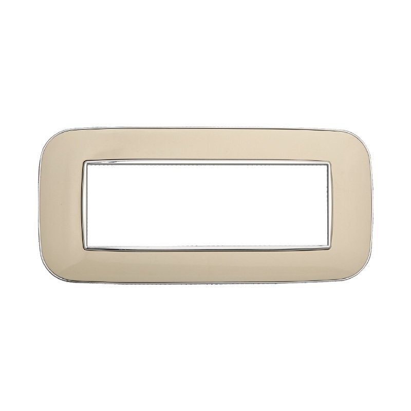 ETTROIT Placca Orbis Serie Moon 6P Colore Sabbia Compatibile Con Bticino Axolute