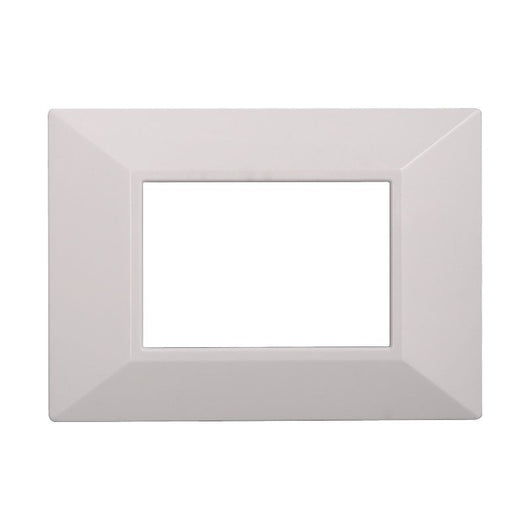 Placca Piramide Serie Moon 3P Colore Bianco Compatibile Con Bticino Axolute