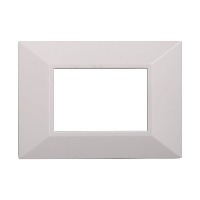Placca Piramide Serie Moon 3P Colore Bianco Compatibile Con Bticino Axolute