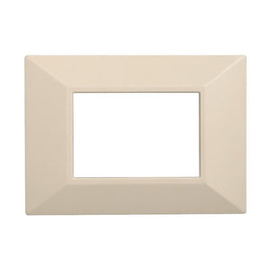 Placca Piramide Serie Moon 3P Colore Sabbia Compatibile Con Bticino Axolute