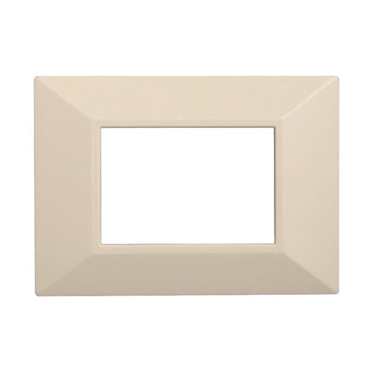 Placca Piramide Serie Moon 3P Colore Sabbia Compatibile Con Bticino Axolute