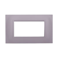 Placca Plastica Quadrata Serie Space 4P Colore Bianco Compatibile Con Bticino Living Light
