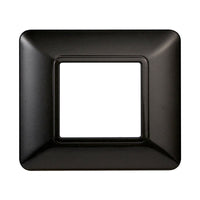ETTROIT Placca Plastica Serie Solar 2P Colore Acciaio Scuro Compatibile Con Bticino Matix