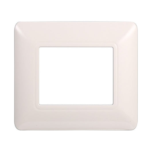 ETTROIT Placca Plastica Serie Solar 2P Colore Bianco Compatibile Con Bticino Matix