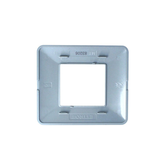 ETTROIT Placca Plastica Serie Solar 2P Colore Legno Scuro Compatibile Con Bticino Matix