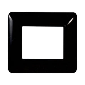 ETTROIT Placca Plastica Serie Solar 2P Colore Nero Compatibile Con Bticino Matix