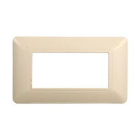 ETTROIT Placca Plastica Serie Solar 4P Colore Sabbia Compatibile Con Bticino Matix