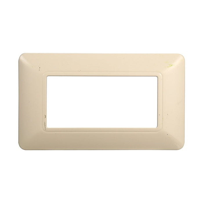 ETTROIT Placca Plastica Serie Solar 4P Colore Sabbia Compatibile Con Bticino Matix