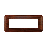 ETTROIT Placca Plastica Serie Solar 6P Colore Radica Compatibile Con Bticino Matix