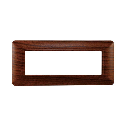 ETTROIT Placca Plastica Serie Solar 6P Colore Radica Compatibile Con Bticino Matix