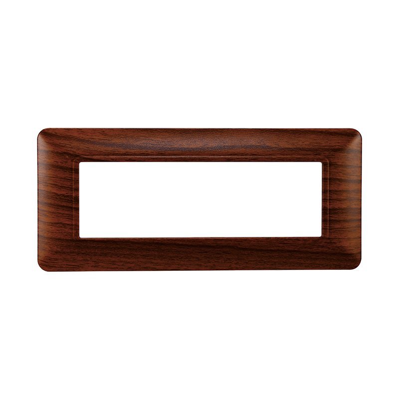 ETTROIT Placca Plastica Serie Solar 6P Colore Radica Compatibile Con Bticino Matix