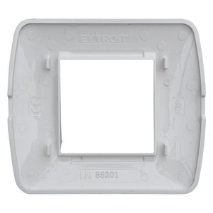 Placca Plastica Serie Space 2P Colore Bianco Satinato Compatibile Con Bticino Living Light
