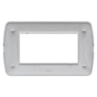 Placca Plastica Serie Space 4P Colore Bianco Satinato Compatibile Con Bticino Living Light