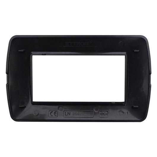 Placca Plastica Serie Space 4P Colore Bronzo Satinato Compatibile Con Bticino Living Light