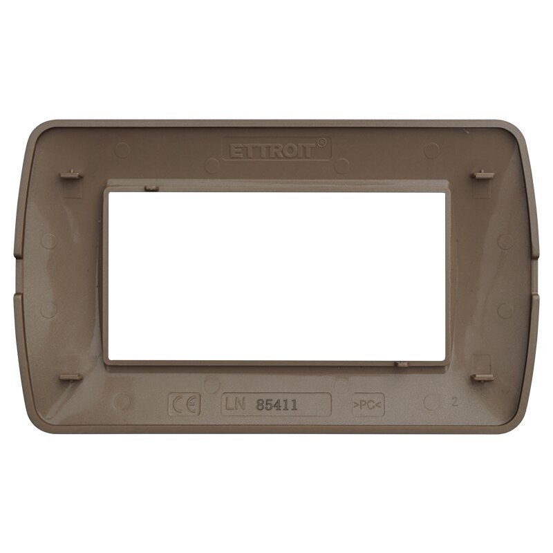 Placca Plastica Serie Space 4P Colore Oro Satinato Compatibile Con Bticino Living Light