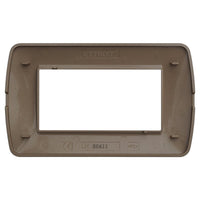 Placca Plastica Serie Space 4P Colore Oro Satinato Compatibile Con Bticino Living Light