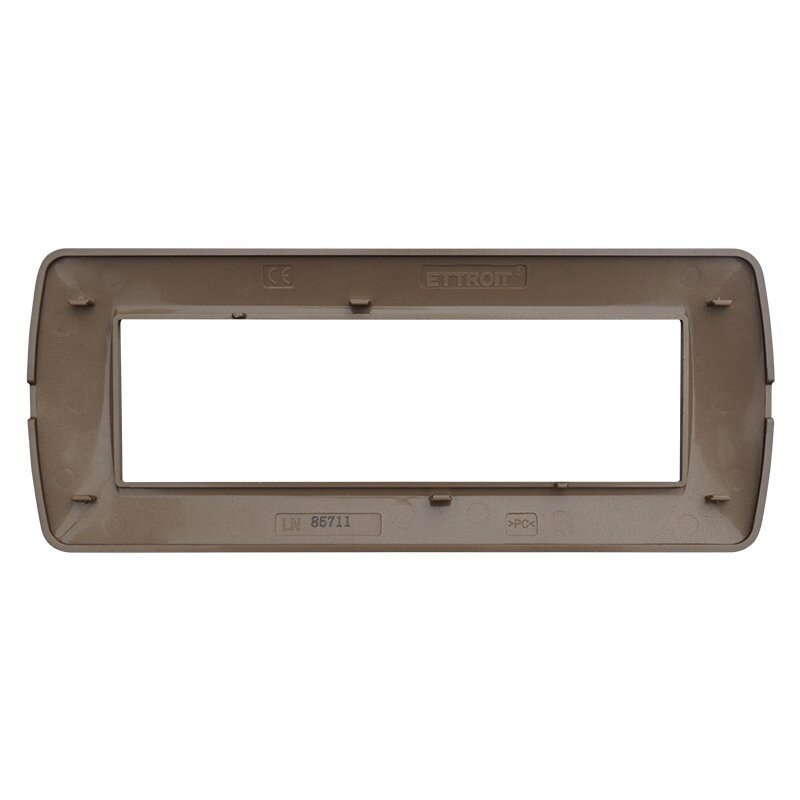 Placca Plastica Serie Space 7P Colore Oro Satinato Compatibile Con Bticino Living Light