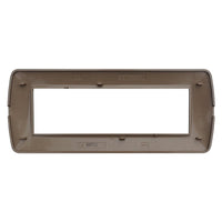 Placca Plastica Serie Space 7P Colore Oro Satinato Compatibile Con Bticino Living Light