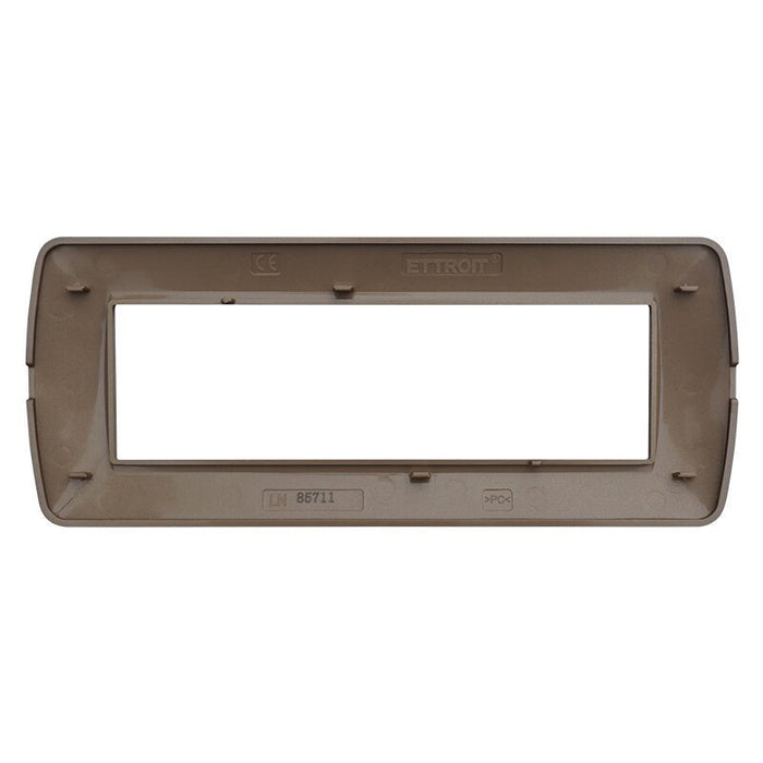 Placca Plastica Serie Space 7P Colore Oro Satinato Compatibile Con Bticino Living Light