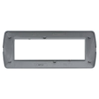 Placca Plastica Serie Space 7P Colore Silver Satinato Compatibile Con Bticino Living Light