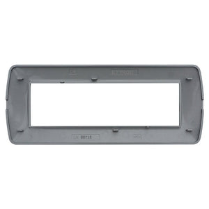 Placca Plastica Serie Space 7P Colore Silver Satinato Compatibile Con Bticino Living Light