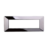 Placca Plastica Serie Starlight 7P Colore Cromato Lucido Compatibile Con Vimar Plana