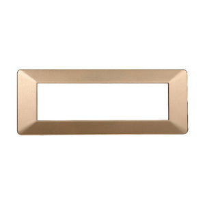 ETTROIT Placca Plastica Serie Starlight 7P Colore Oro Compatibile Con Vimar Plana