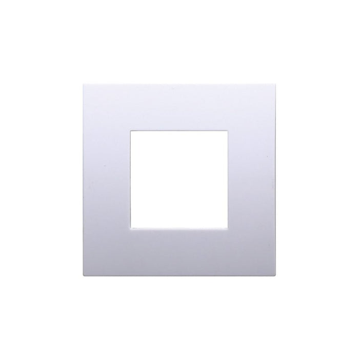 ETTROIT Placca Plastica Serie Venus 2P Colore Bianco Compatibile Con Vimar Arke