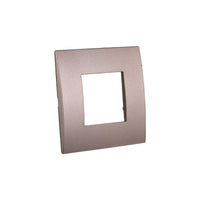 Placca Plastica Serie Venus 2P Colore Bronzo Compatibile Con Vimar Arke