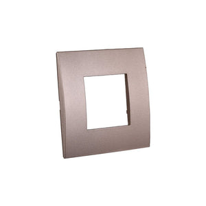 Placca Plastica Serie Venus 2P Colore Bronzo Compatibile Con Vimar Arke