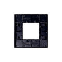 Placca Plastica Serie Venus 2P Colore Nero Brillante Compatibile Con Vimar Arke