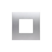 Placca Plastica Serie Venus 2P Colore Silver Compatibile Con Vimar Arke