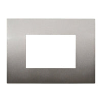 ETTROIT Placca Plastica Serie Venus 3P Colore Bronzo Compatibile Con Vimar Arke