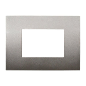 ETTROIT Placca Plastica Serie Venus 3P Colore Bronzo Compatibile Con Vimar Arke