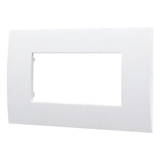 Placca Plastica Serie Venus 4P Colore Bianco Compatibile Con Vimar Arke