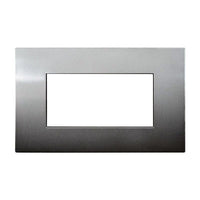 ETTROIT Placca Plastica Serie Venus 4P Colore Bronzo Compatibile Con Vimar Arke