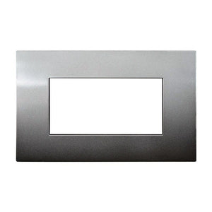 ETTROIT Placca Plastica Serie Venus 4P Colore Bronzo Compatibile Con Vimar Arke