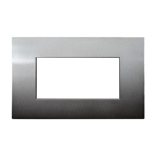 ETTROIT Placca Plastica Serie Venus 4P Colore Bronzo Compatibile Con Vimar Arke