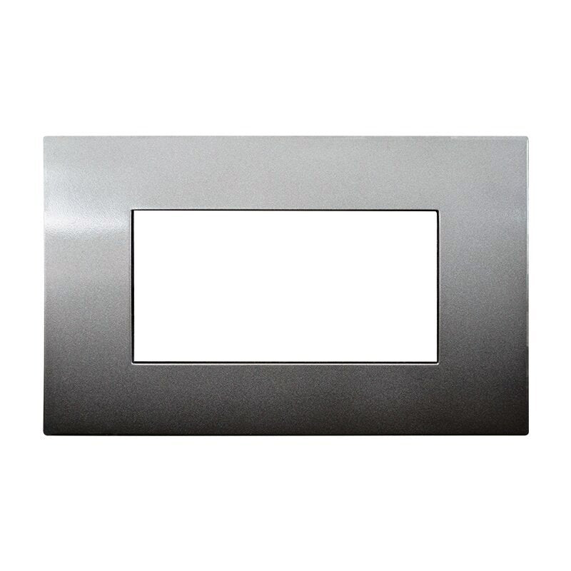 ETTROIT Placca Plastica Serie Venus 4P Colore Bronzo Compatibile Con Vimar Arke