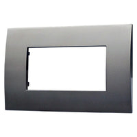 ETTROIT Placca Plastica Serie Venus 4P Colore Bronzo Compatibile Con Vimar Arke