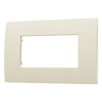 Placca Plastica Serie Venus 4P Colore Sabbia Compatibile Con Vimar Arke