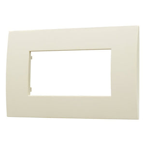 Placca Plastica Serie Venus 4P Colore Sabbia Compatibile Con Vimar Arke