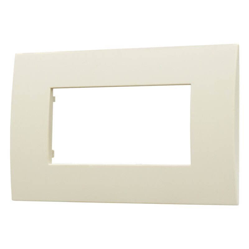 Placca Plastica Serie Venus 4P Colore Sabbia Compatibile Con Vimar Arke